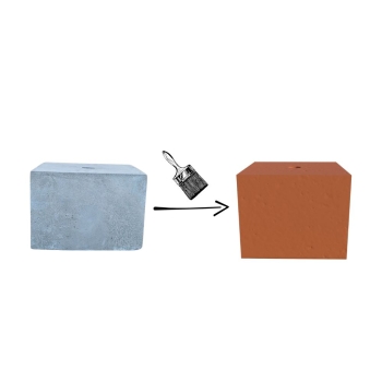 PODSTAWA POD LAMPĘ OGRODOWĄ KOSTKA 25x25 KLINKIER KOLOR